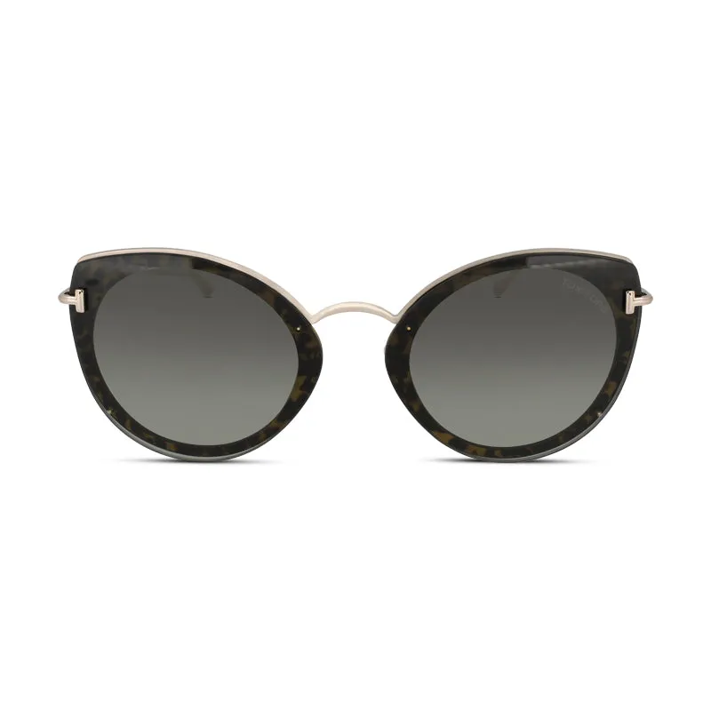 Tom Ford Cat Eye Havana Sunglasses TF683 52K (No Case)