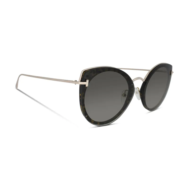 Tom Ford Cat Eye Havana Sunglasses TF683 52K (No Case)