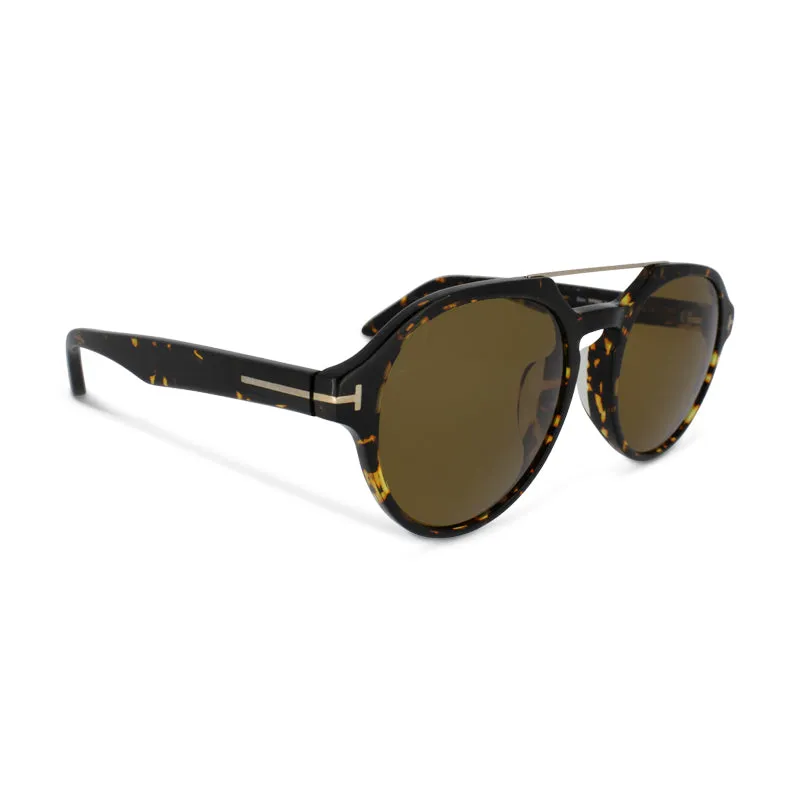 Tom Ford Havana Men's Polarised Sunglasses FT0696 (No Case)