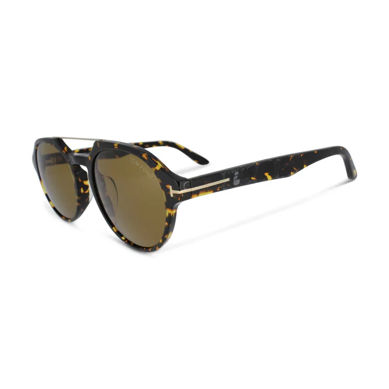 Tom Ford Havana Men's Polarised Sunglasses FT0696 (No Case)