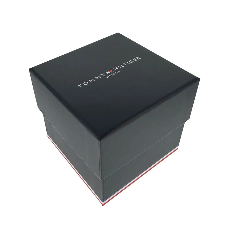 Tommy Hilfiger Black Leather Men's Watch Maverick 1791904