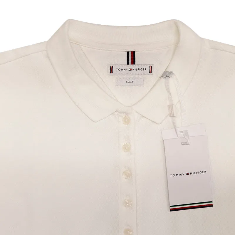 Tommy Hilfiger Heritage Short Sleeve Slim Polo White Women's