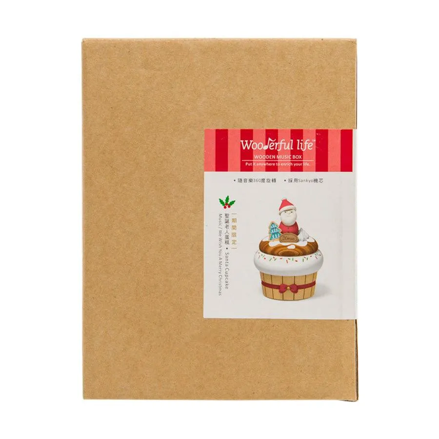 WOODERFUL LIFE Music Go Round Xmas MB Santa Cupcake