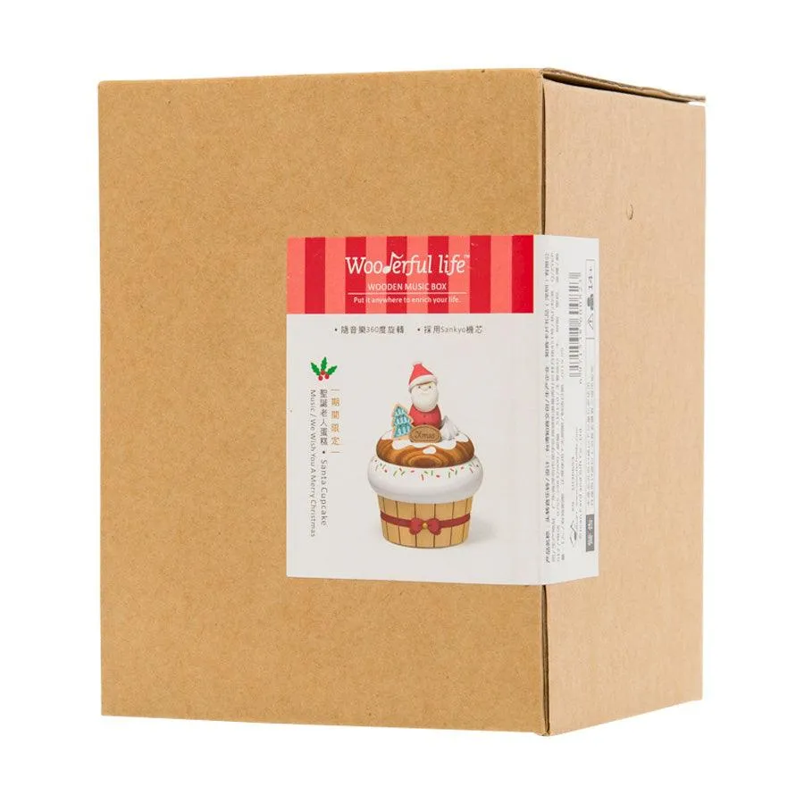 WOODERFUL LIFE Music Go Round Xmas MB Santa Cupcake