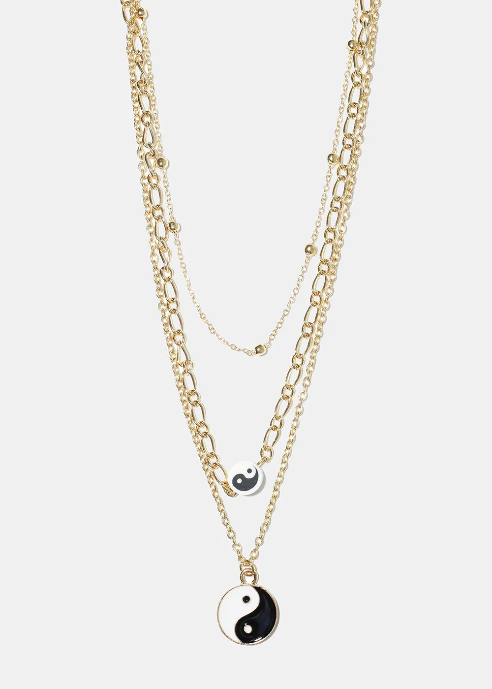 Yin Yang Layered Necklace