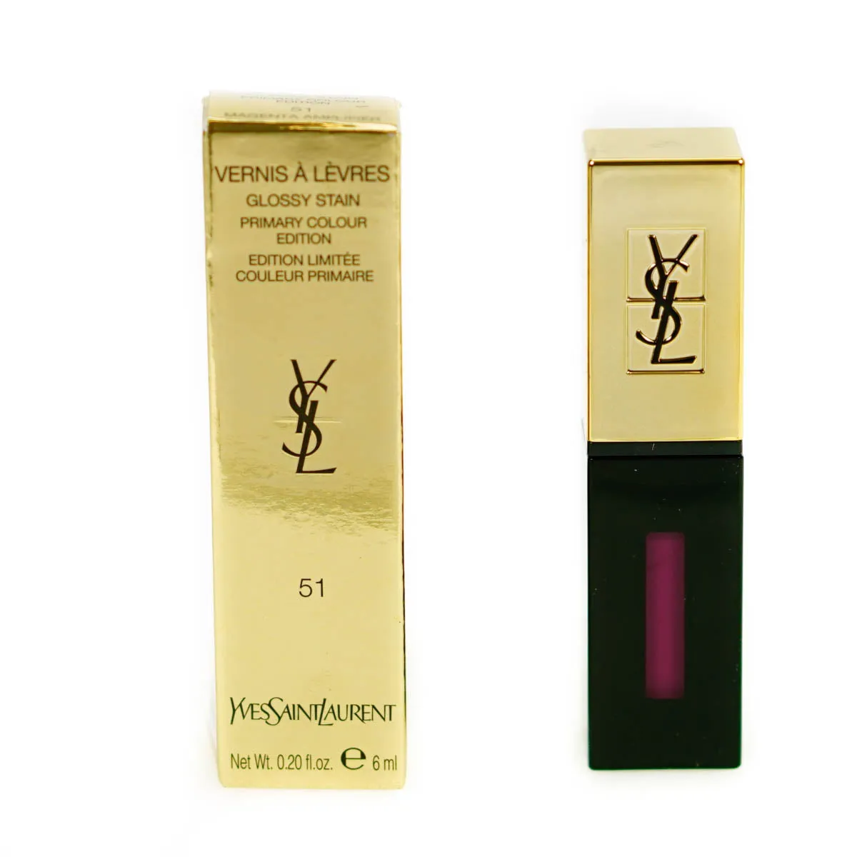 YSL Rouge Magenta Amplifier Pink Liquid Lipstick Stain 51