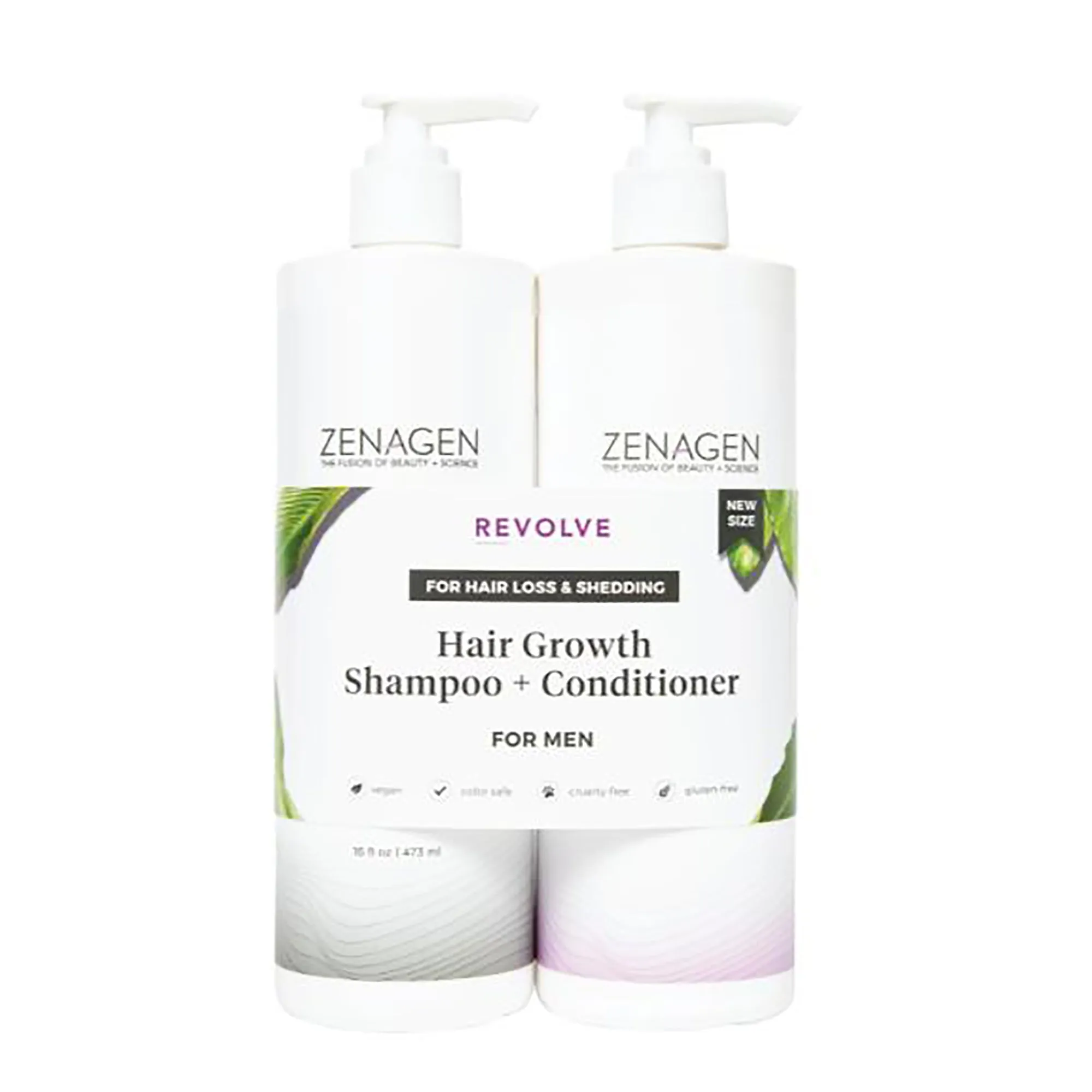 Zenagen Revolve Men's Hair Loss Shampoo and Conditioner Duo 16oz