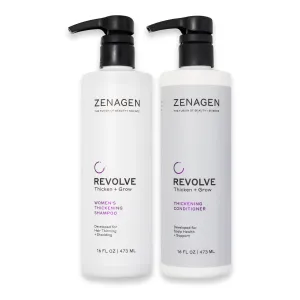 Zenagen Revolve Women's Hair Loss Shampoo and Conditioner Duo 16oz